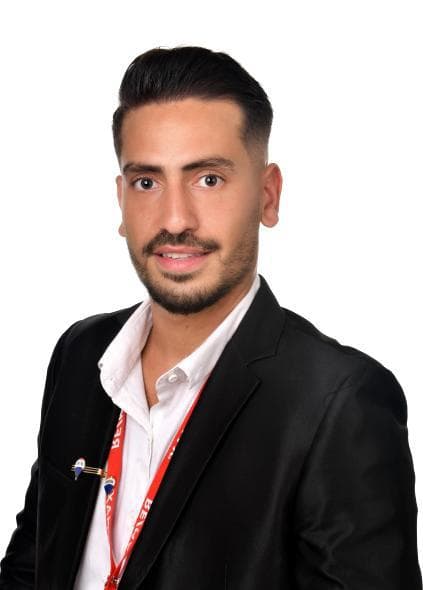 Omer with team and clients